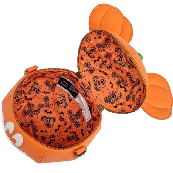 NWT Loungefly Mickey Mouse Mick-O-Lantern Crossbody Bag - Picture 2 of 11